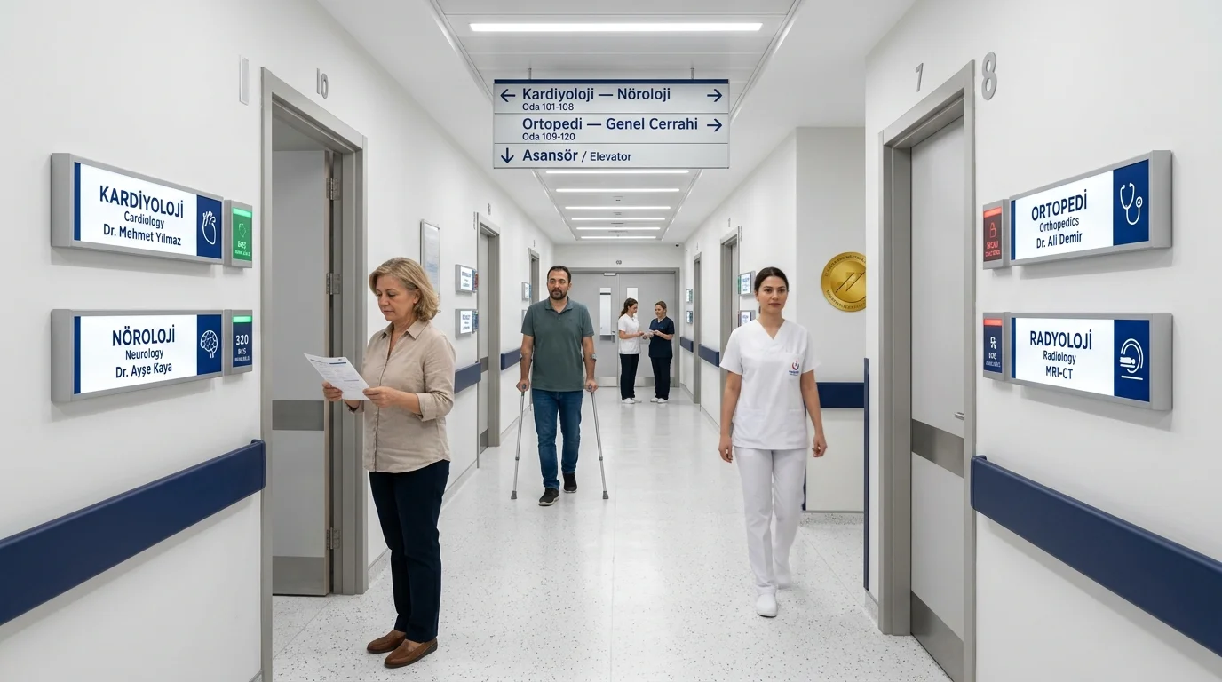 Clinic Department Signs Corridor 29d5cd28ee İstanbul — TabelaTR