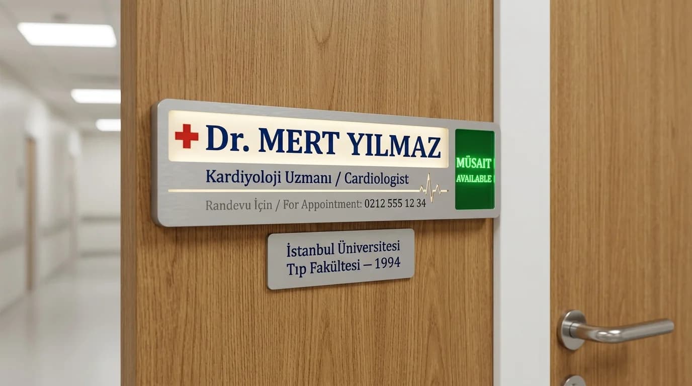 Doctor Nameplate On Door 9b489d İstanbul — TabelaTR