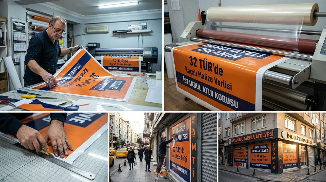 Dijital Baskı Vinil İstanbul uygulama örneği — TabelaTR