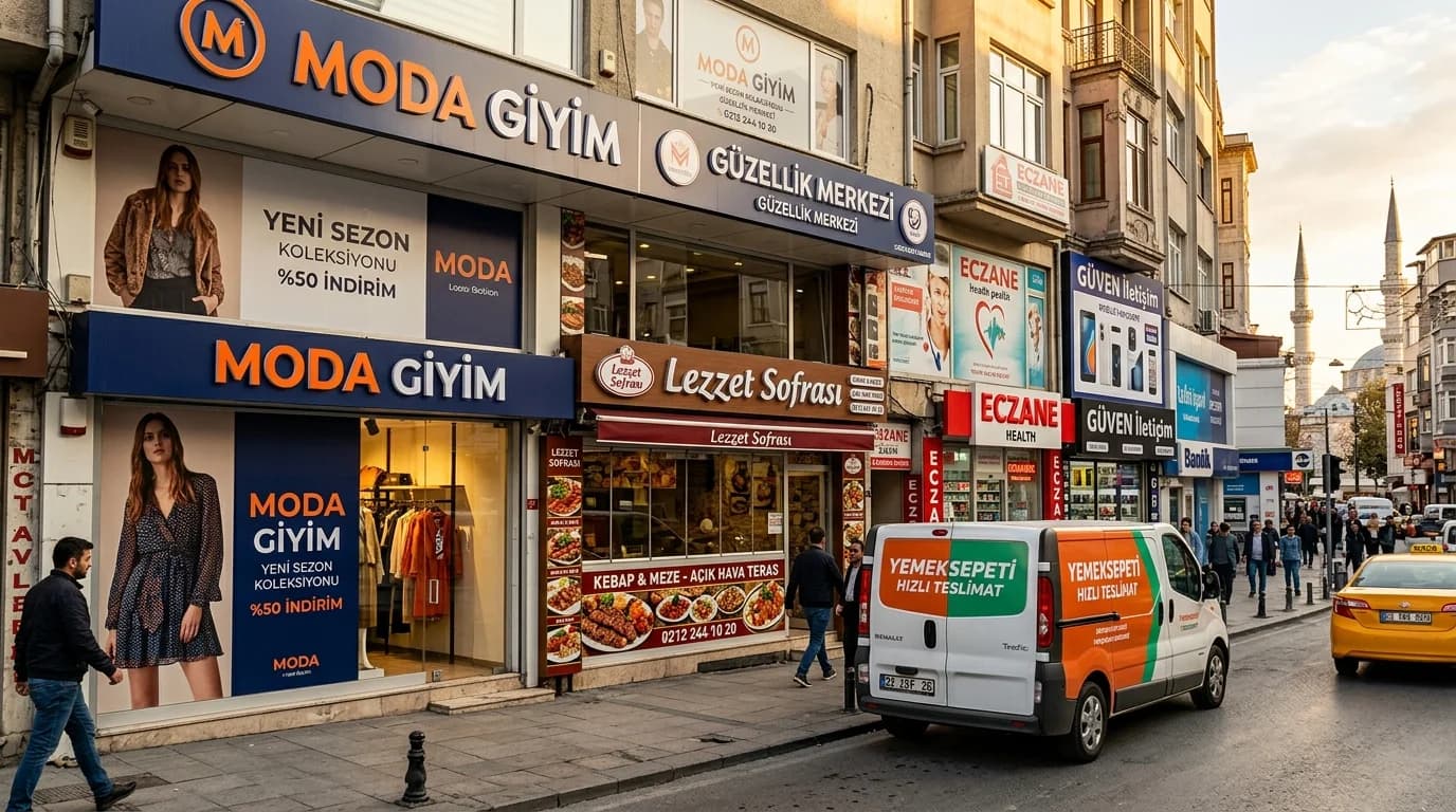 Dijital Baskılı Vinil Tabela İstanbul uygulama örneği — TabelaTR