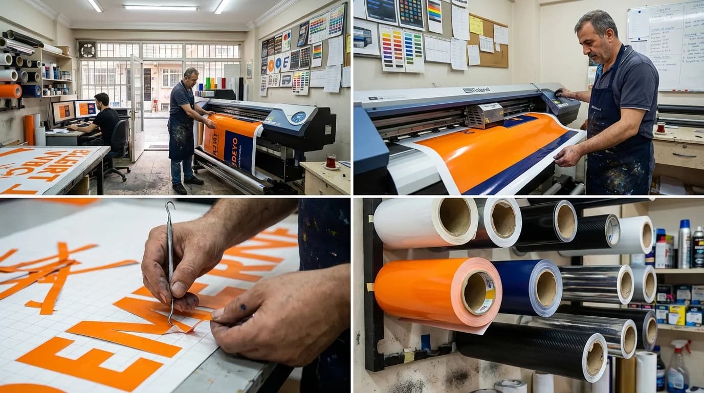 Folyo Dijital Baskı İstanbul uygulama örneği — TabelaTR