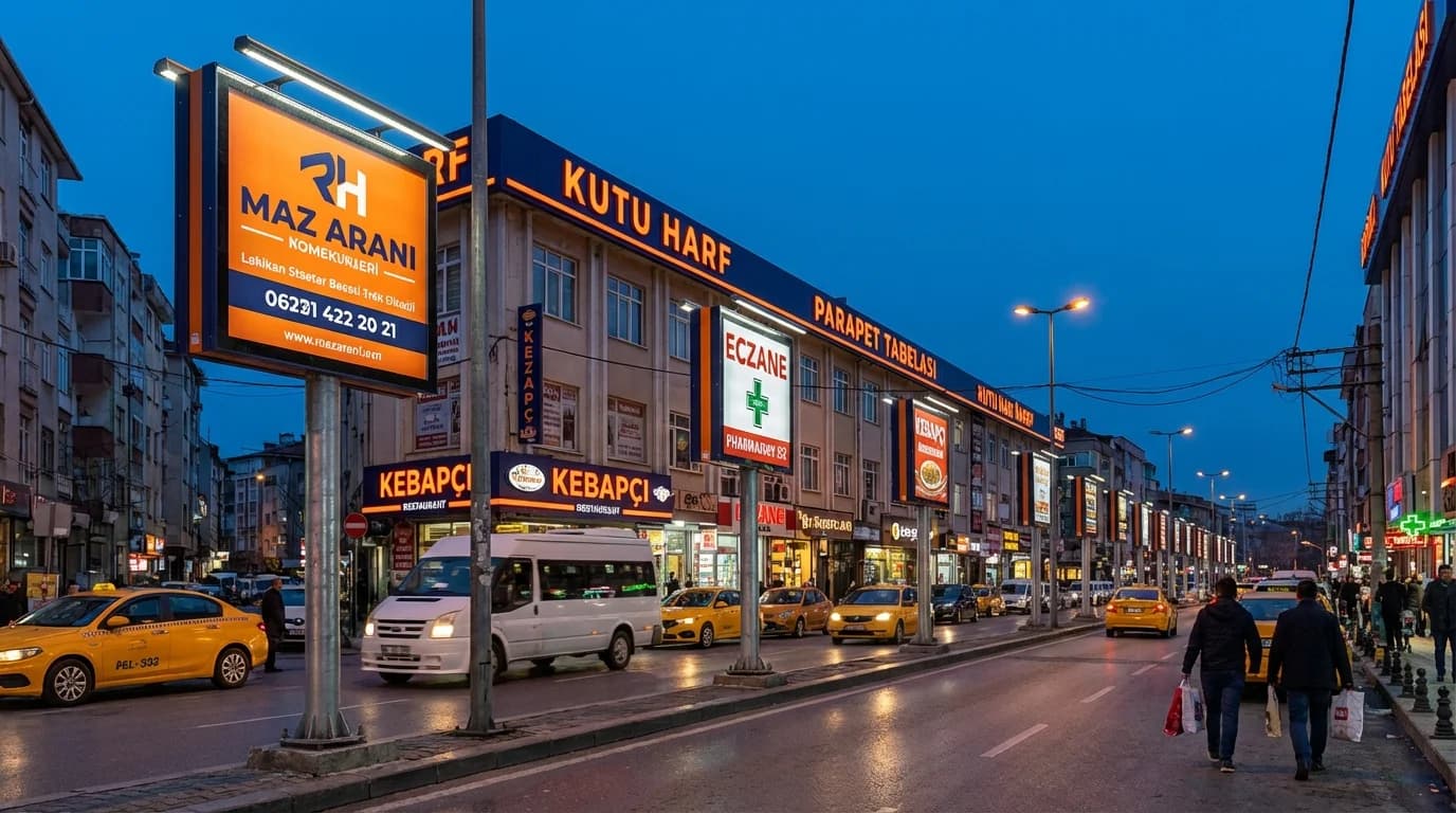 Raket Pano Parapet İstanbul uygulama örneği — TabelaTR
