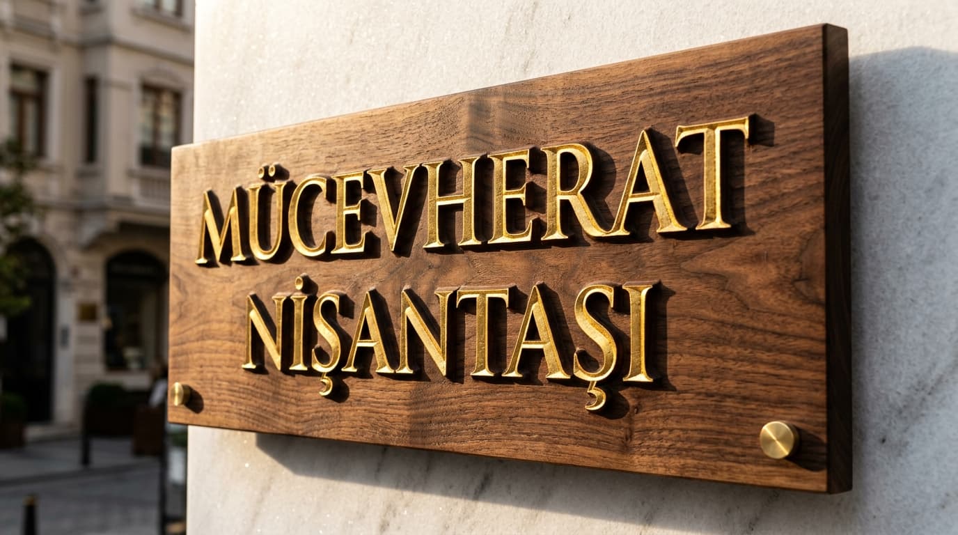 Eskitme Ahşap Tabela — İstanbul tabela hizmeti