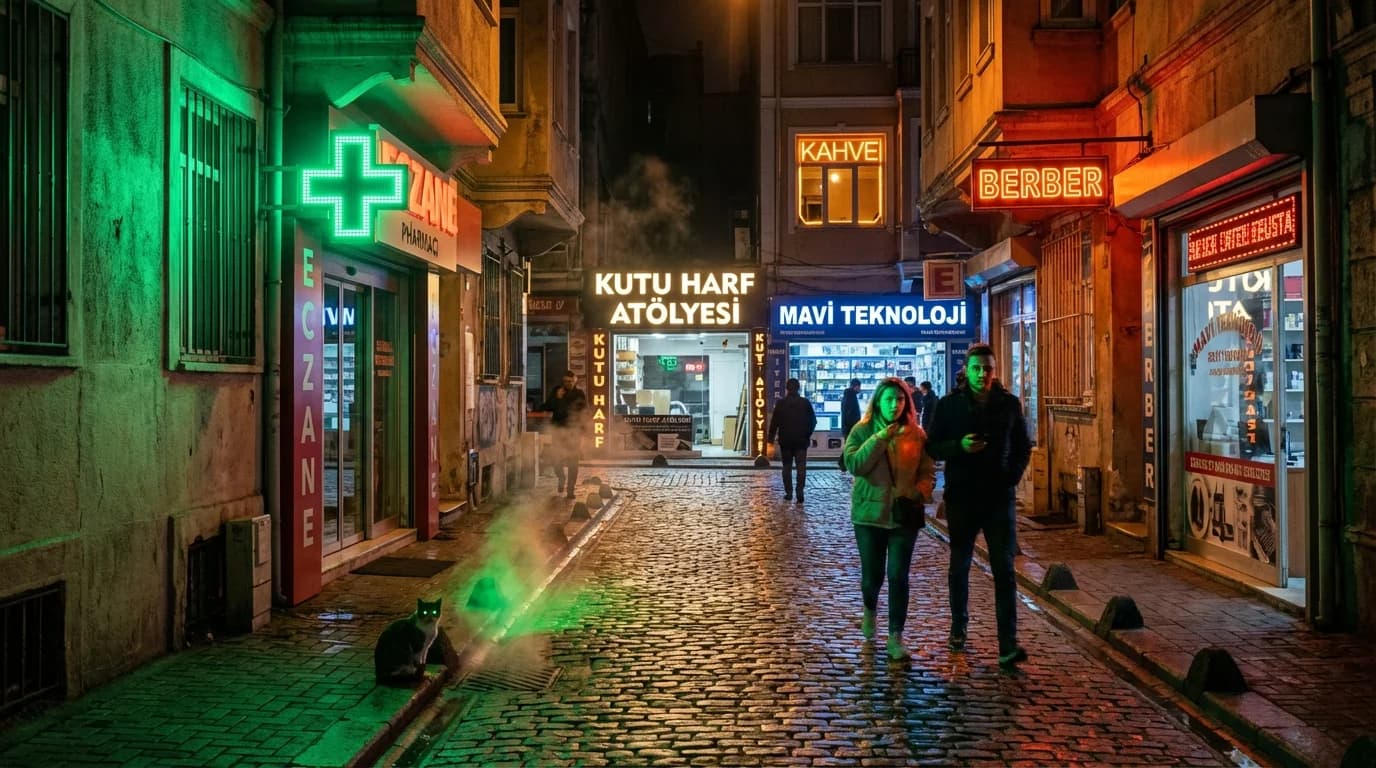 LED Işıklı Tabela — İstanbul tabela