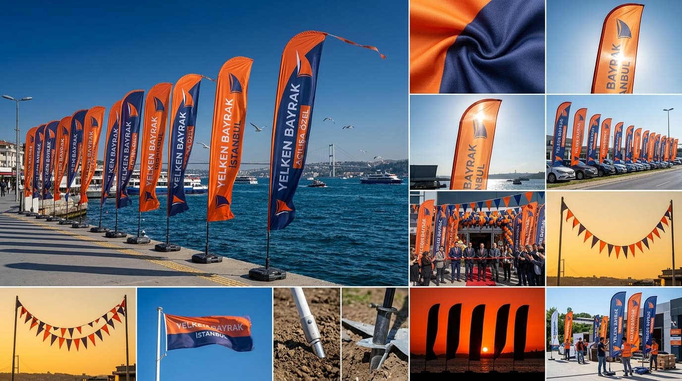 Yelken Bayrak Flama — İstanbul tabela