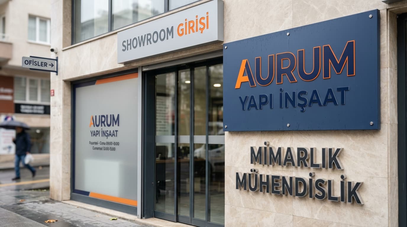 İstanbul ışıksız alüminyum tabela