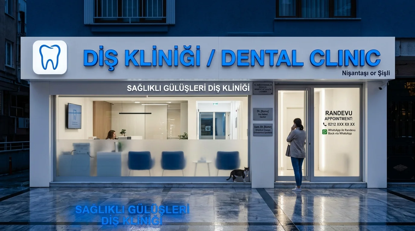 Dişçi Tabelası — İstanbul tabela