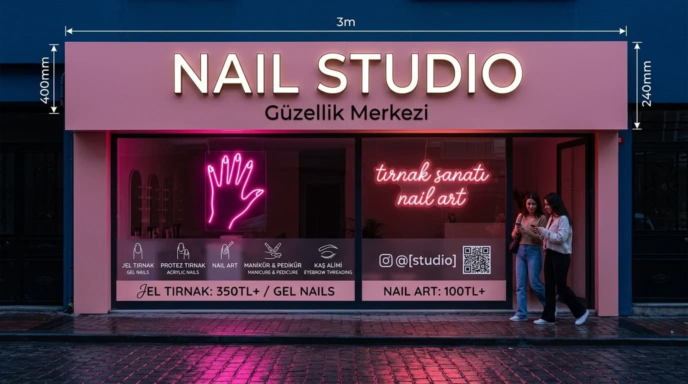 Kuaför Berber Tabelası — İstanbul tabela