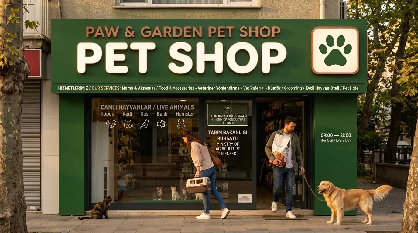 Pet Shop Tabelası — İstanbul tabela