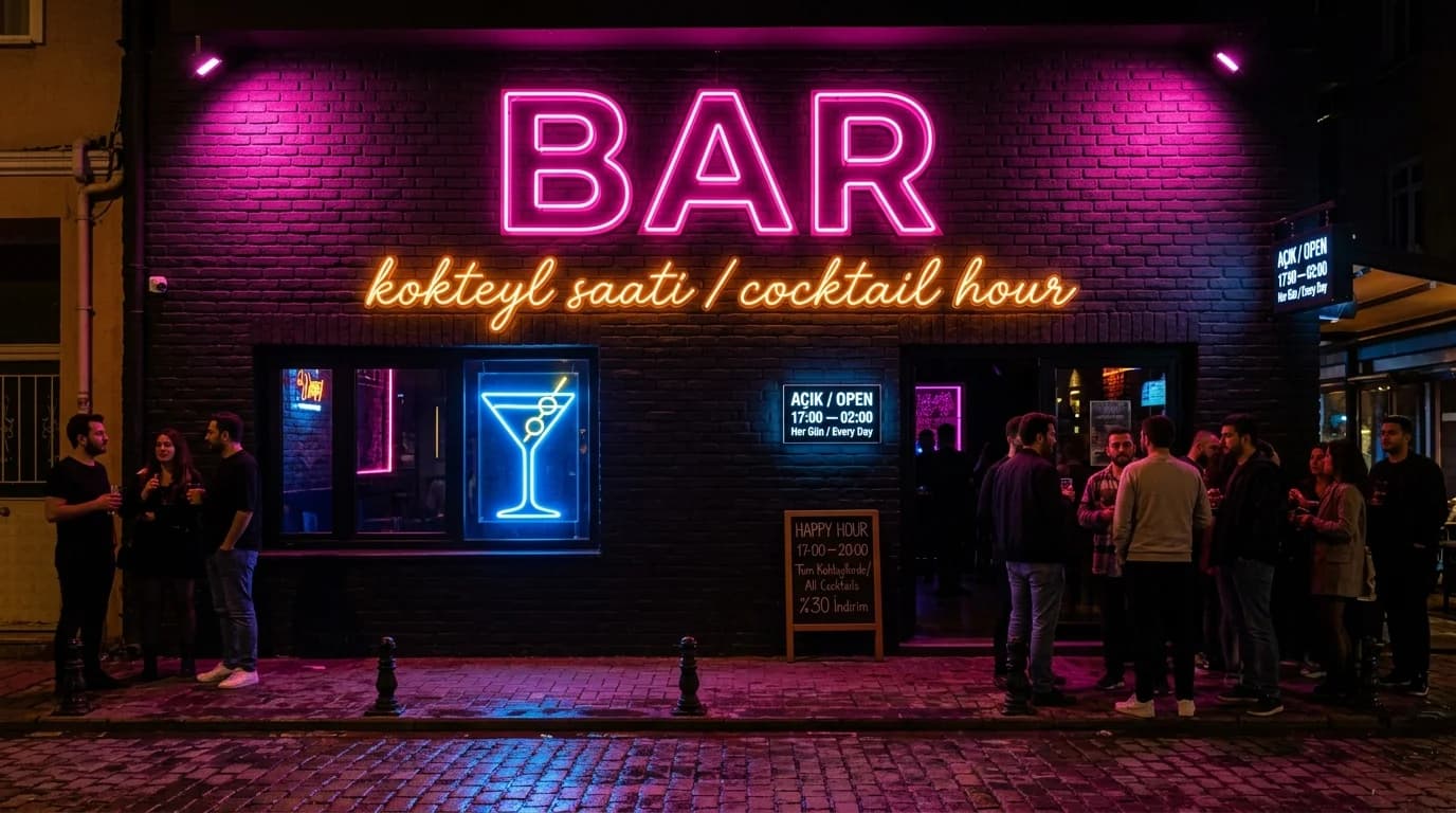 Restoran Cafe Tabelası — İstanbul tabela