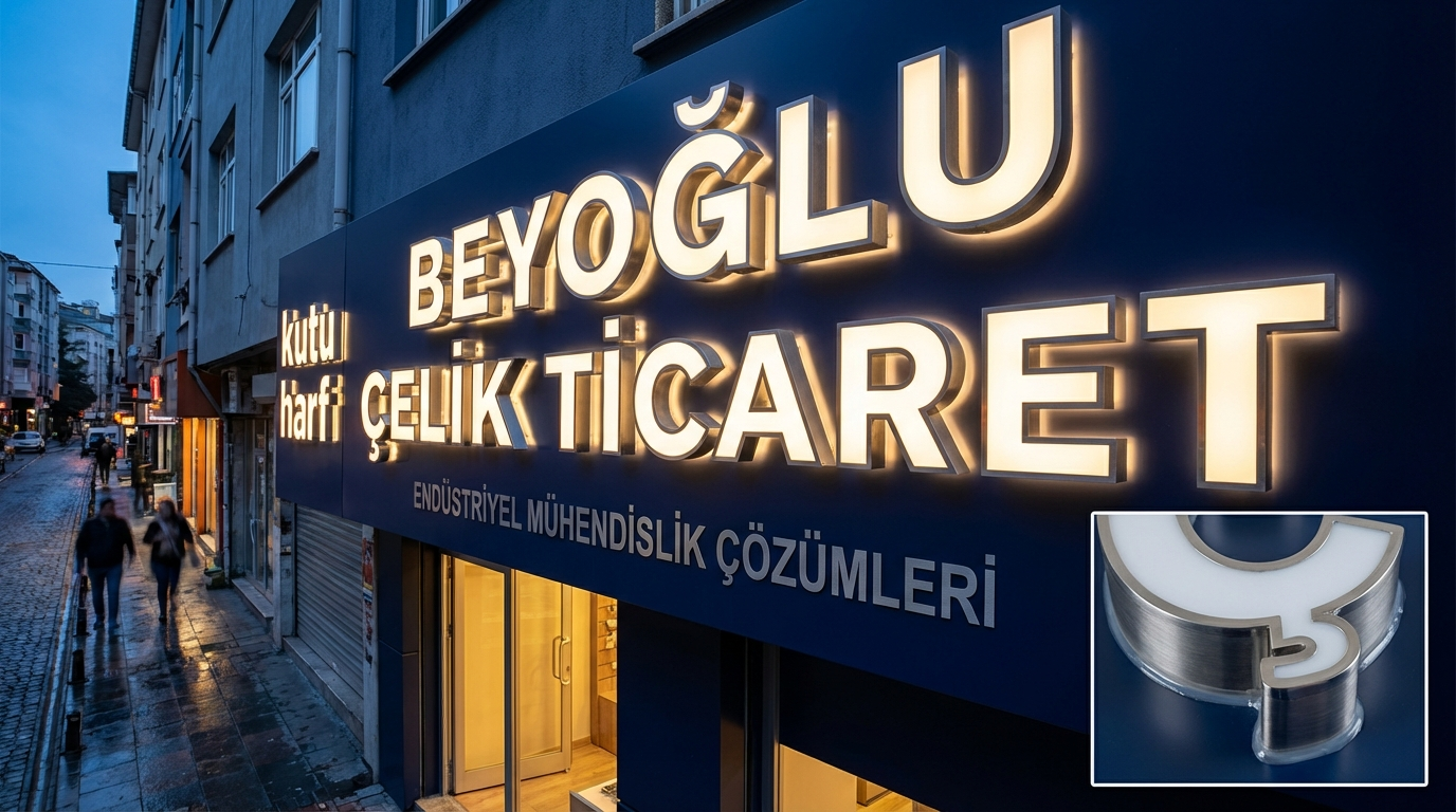 Zincir mağaza uygulamalarında kurumsal kutu harf standardı